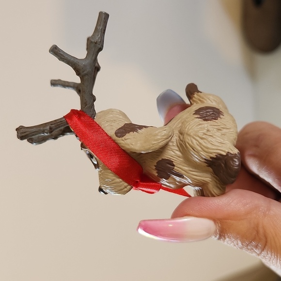 Hallmark Reindoggy Christmas Tree Ornament 1987 Brown Dog Antlers Vintage Cute - Picture 4 of 6